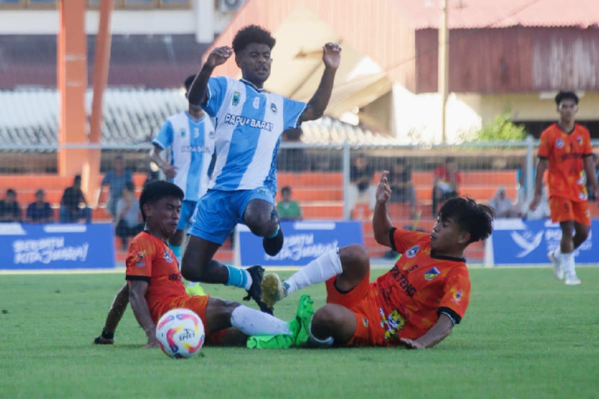 Laga perdana sepak bola, Papua Barat dan Sulteng berakhir imbang