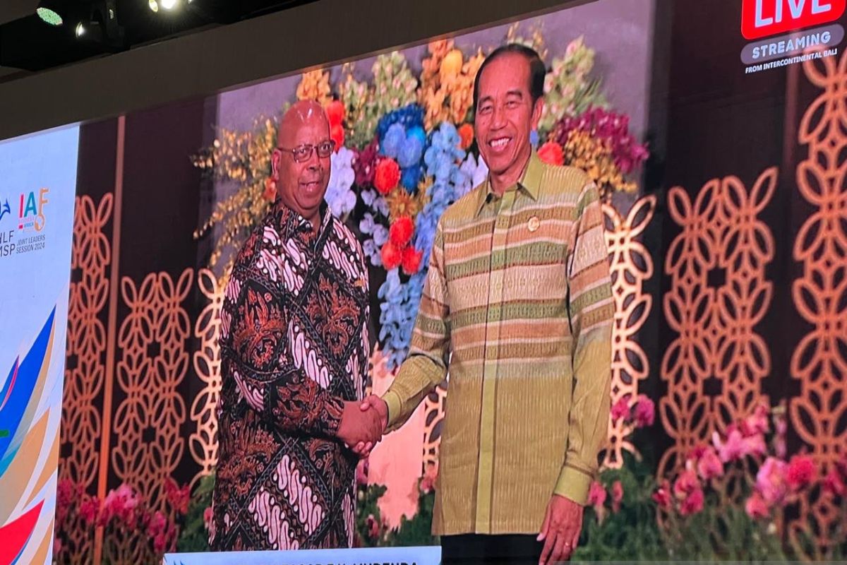 Presiden Joko Widodo tiba di jamuan santap malam IAF Bali