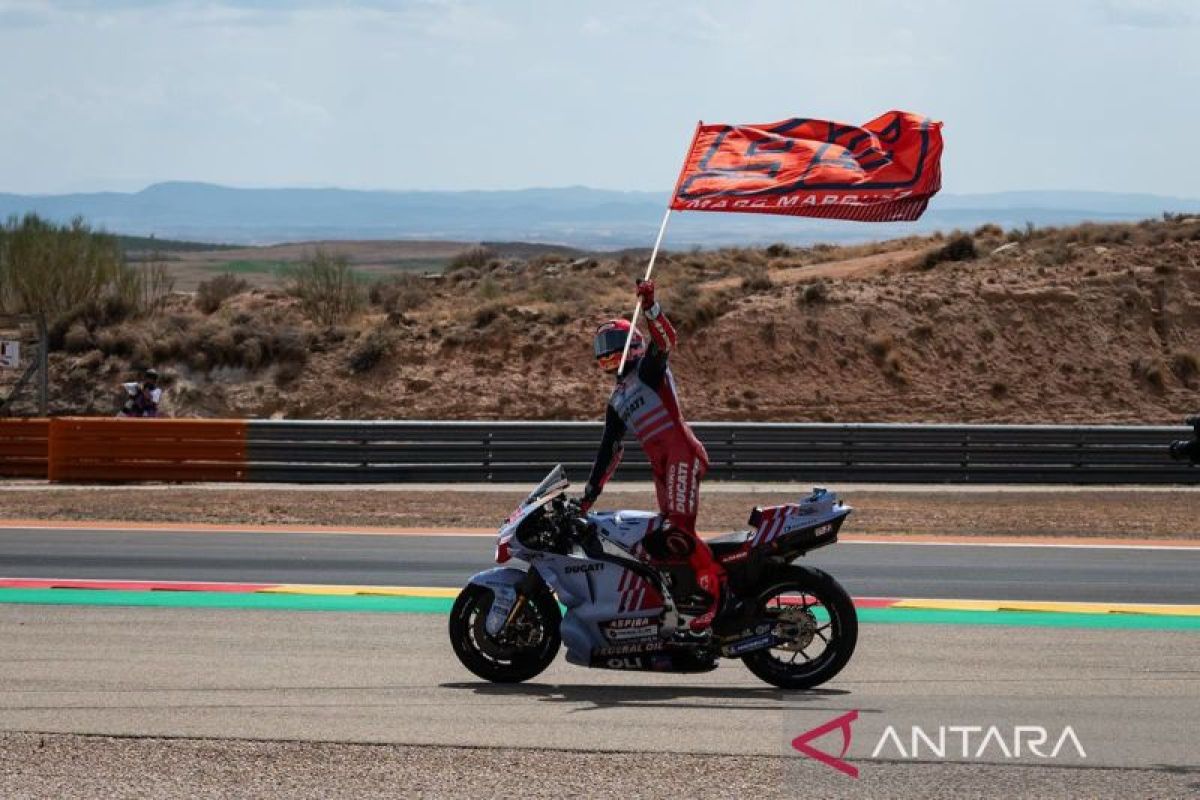 Marc Marquez raih kemenangan perdana musim ini di MotoGP Aragon