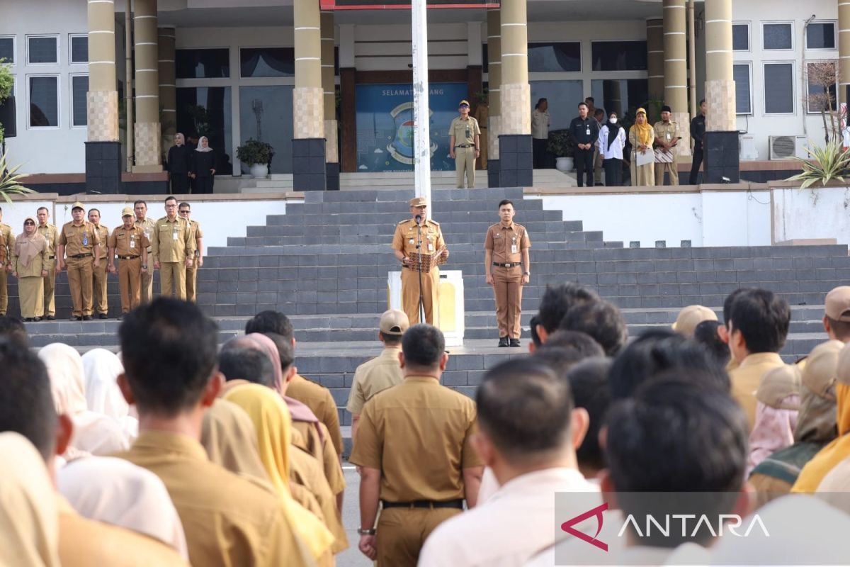 Jadi pembina apel gabungan pemkot Pangkalpinang, Budi Utama perintahkan gerak cepat implementasikan program