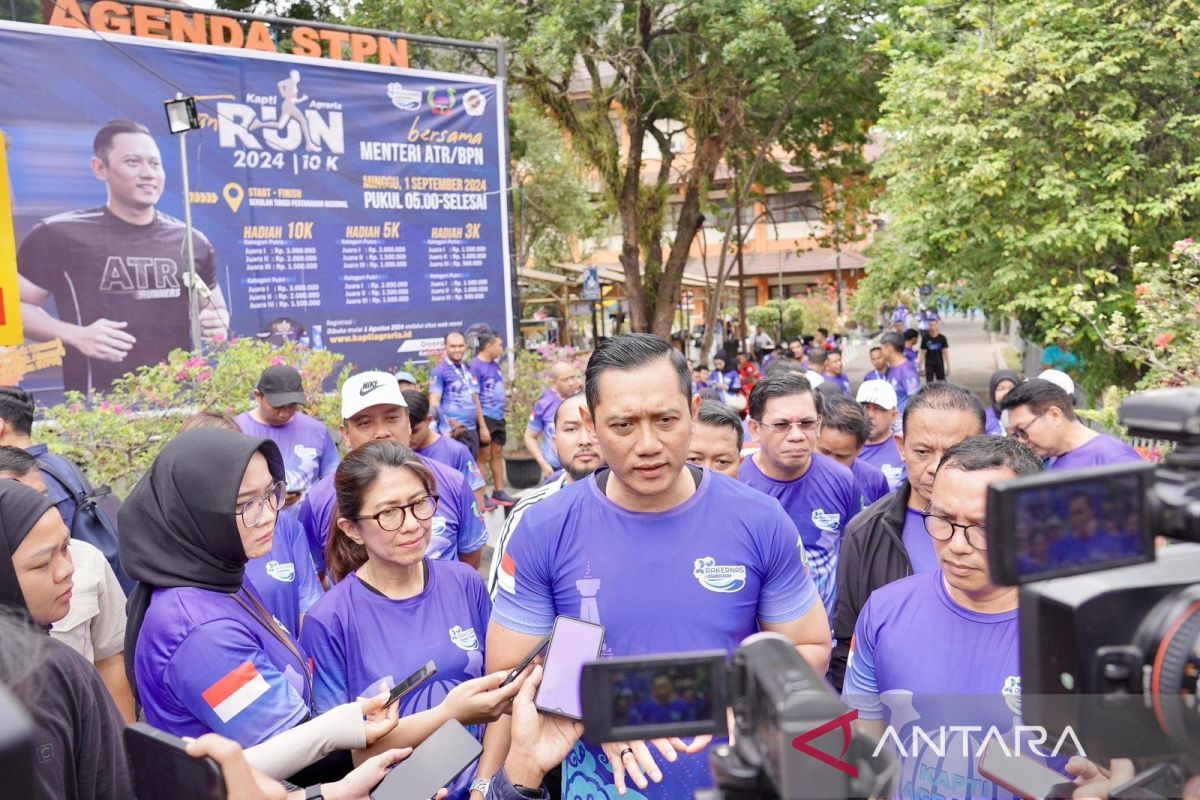 Menteri AHY optimis Program PTSL capai 120 juta bidang tanah tahun 2024