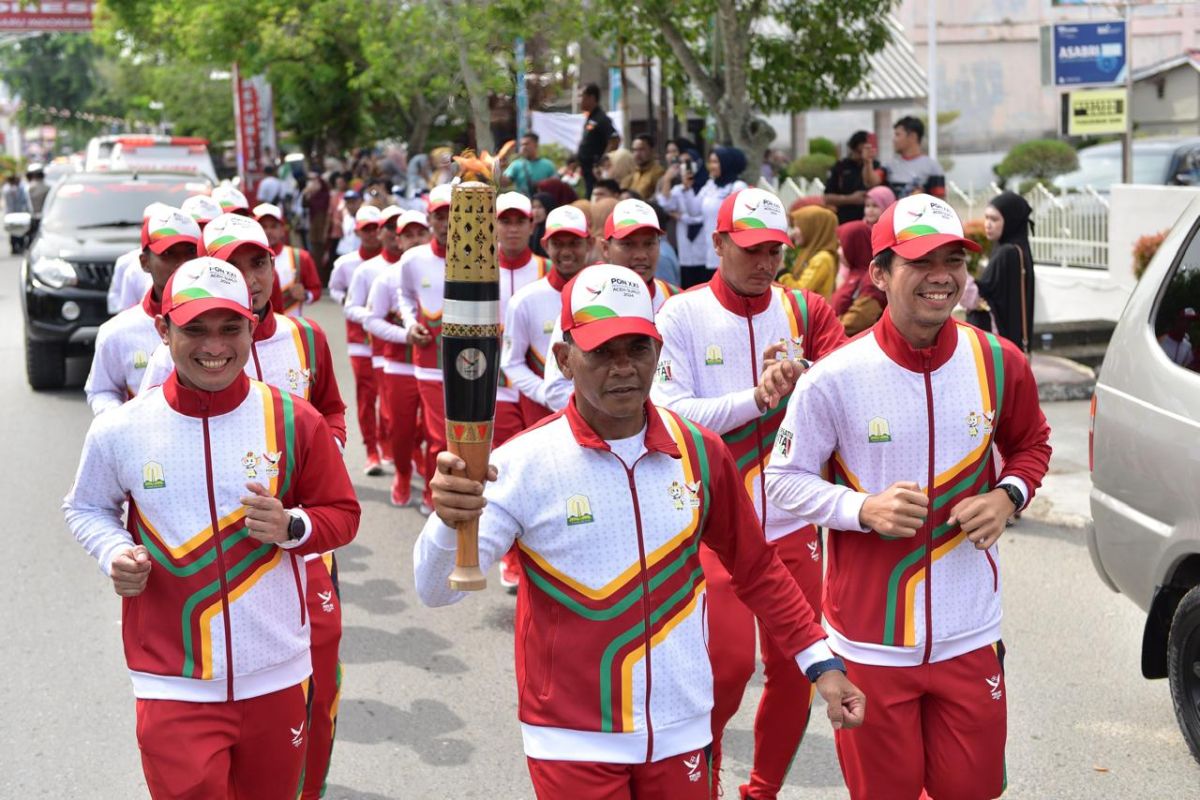 Kirab api PON Aceh-Sumut lintasi 15 daerah dalam tujuh hari