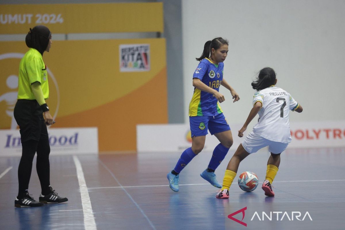 Tim futsal putri Jabar bermain imbang lawan Banten 1-1