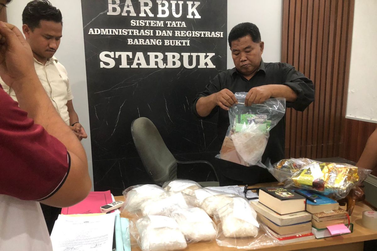 Polres Lombok Tengah titip barang bukti narkoba 7,34 kilogram ke Polda NTB