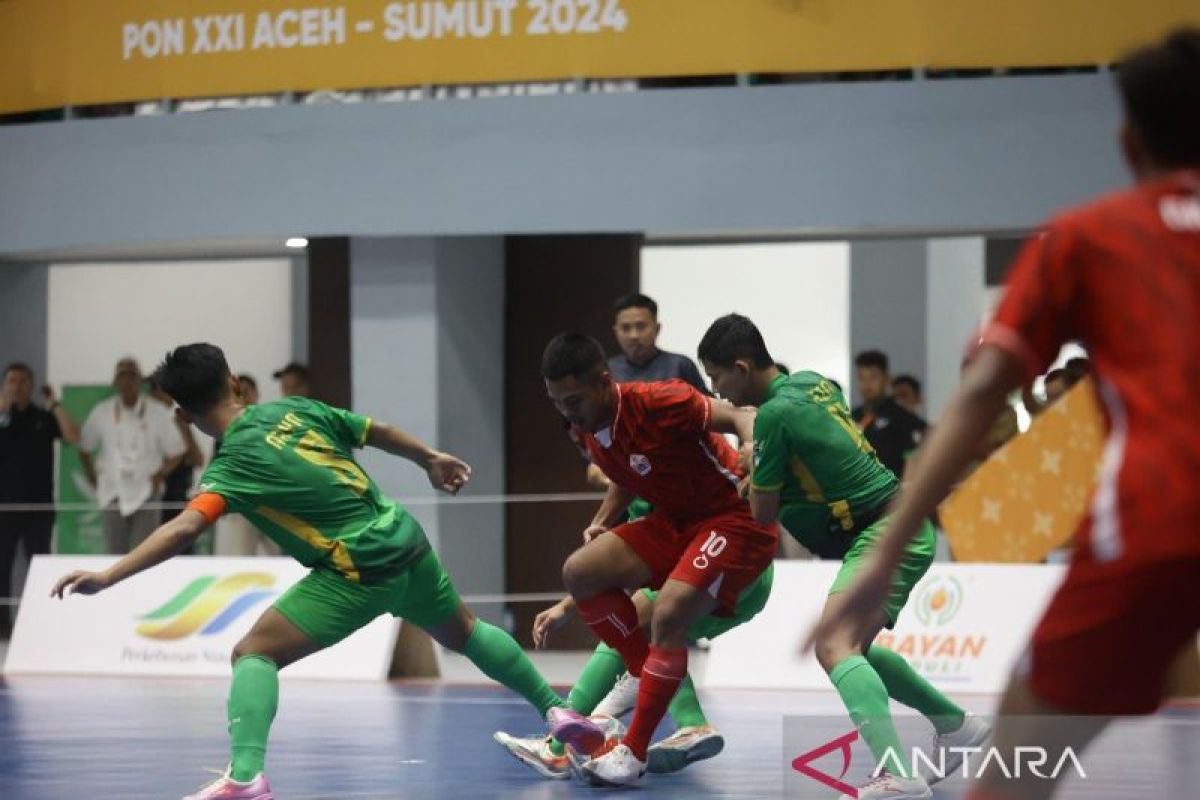 Tim futsal putra DKI kalah tipis dari tuan rumah Sumut 2-3