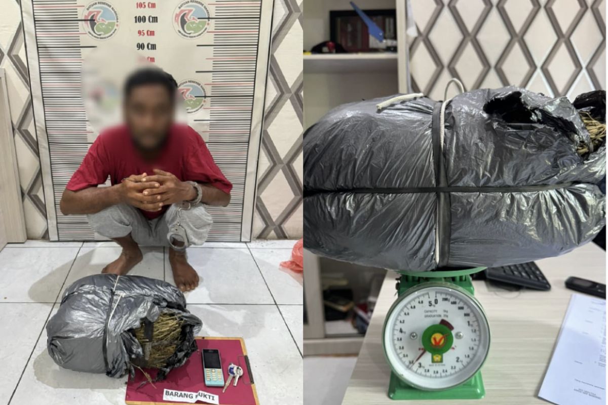 Warga Nagan Raya ditangkap saat hendak transaksi 3,15 kg ganja