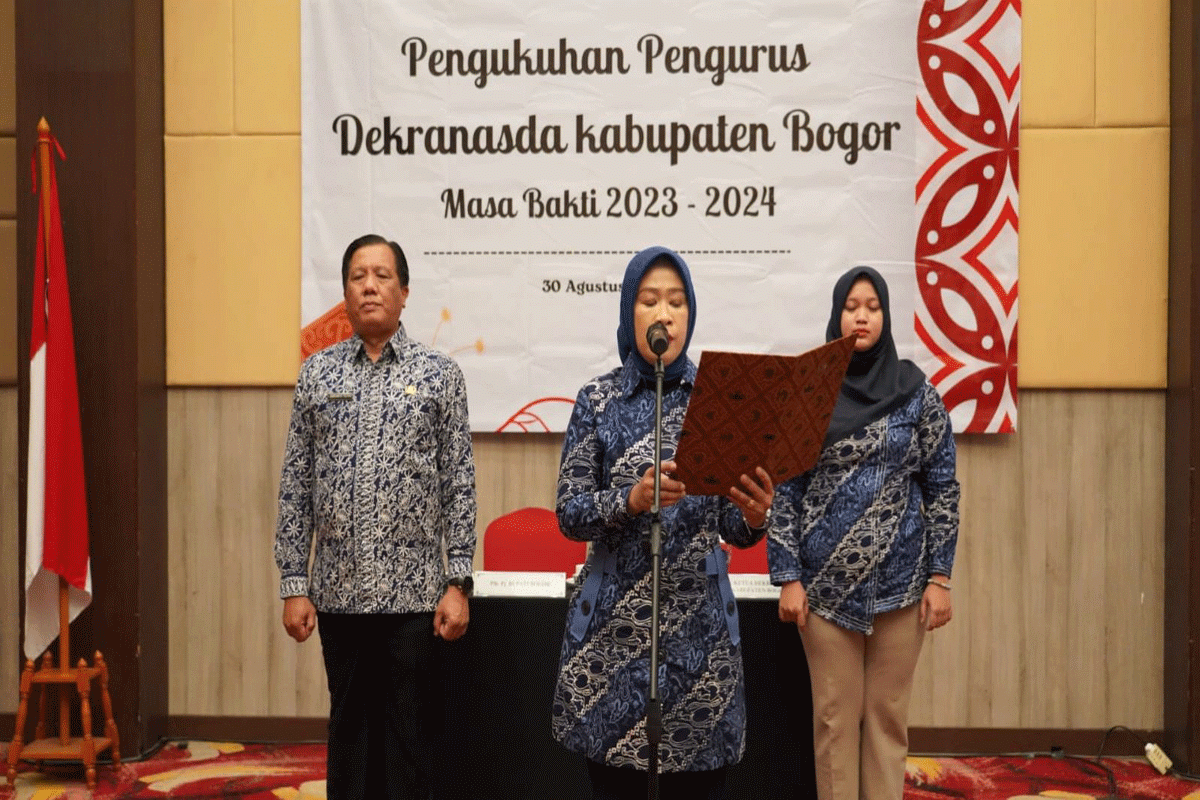 Pengurus Dekranasda Kabupaten Bogor periode 2023-2024 resmi dikukuhkan