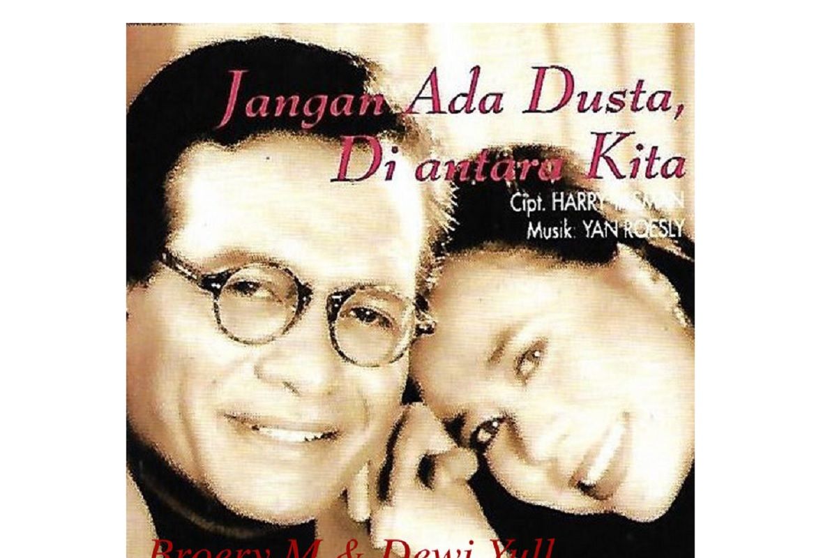 Lirik lagu "Jangan Ada Dusta di Antara Kita" oleh Broery Marantika