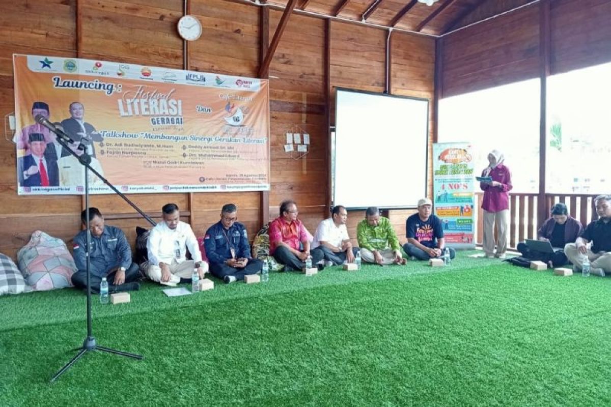 Launching  cafe literasi dan gelar festival literasi Geragai, Pemkab Tanjab Timur apresiasi SKK Migas PetroChina