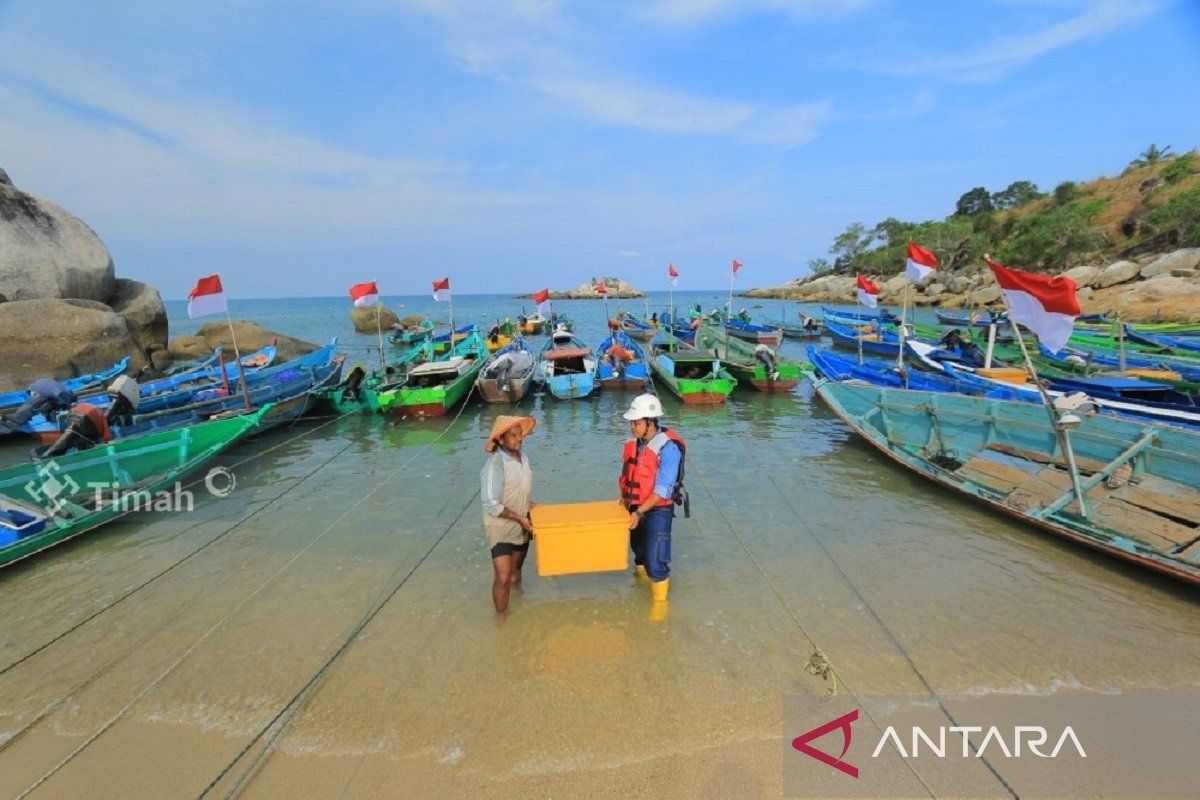 PT Timah Bantu Alat Tangkap Hingga Jaminan Sosial untuk Nelayan