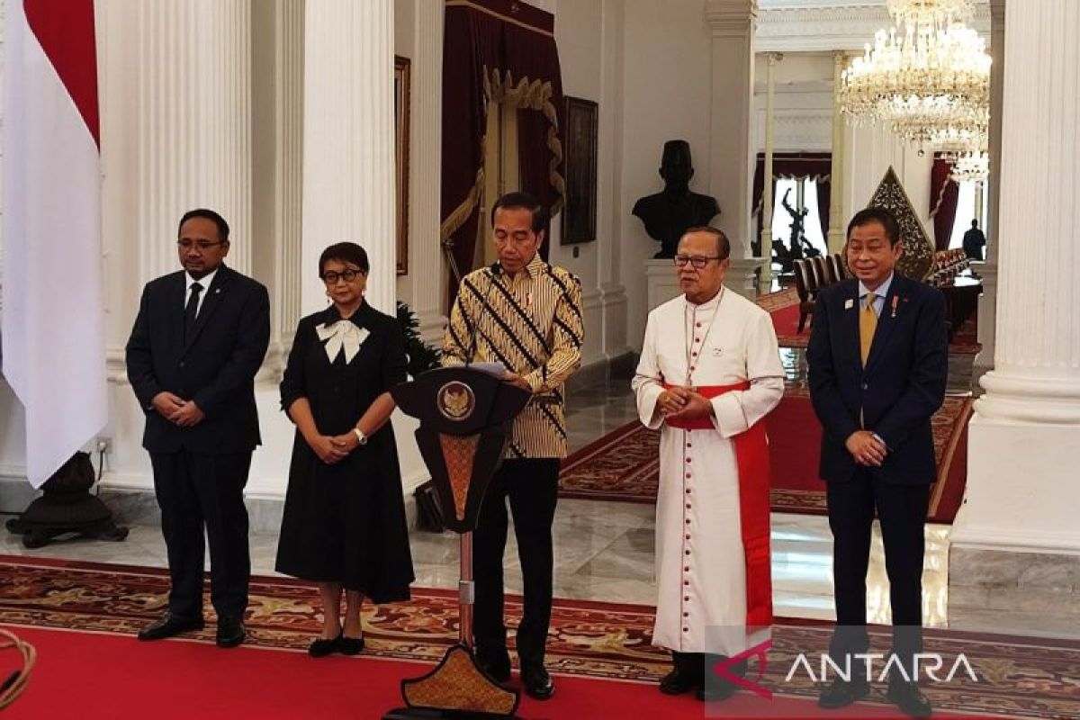 Jokowi sampaikan selamat datang Sri Paus Fransiskus ke RI