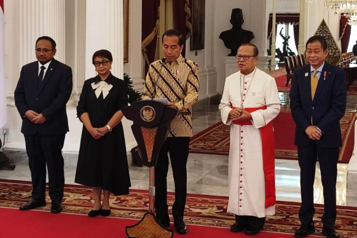 Presiden Jokowi sampaikan selamat datang Sri Paus Fransiskus ke Indonesia