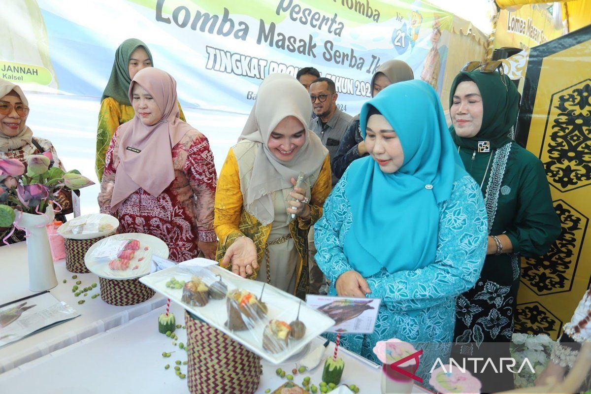 TP PKK HSU Bersama Dinas Perikanan Ikuti Lomba Memasak Serba Ikan