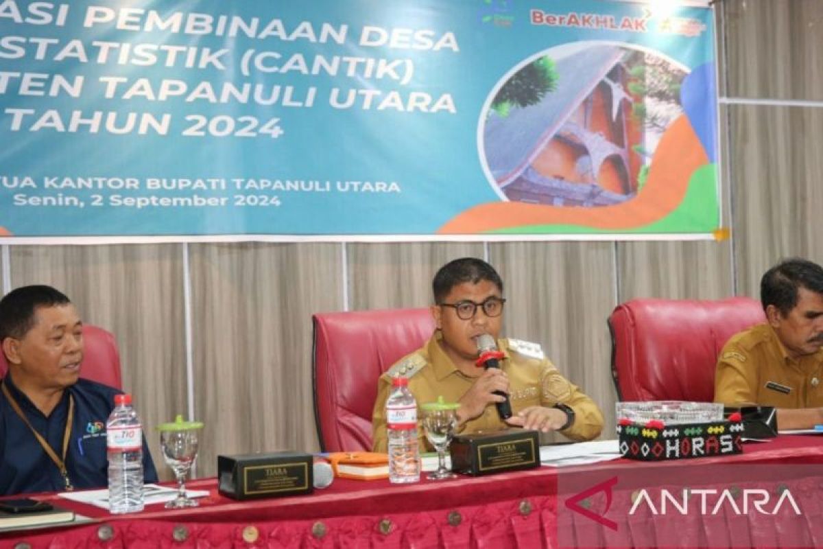 Pj Bupati Taput resmikan pencanangan desa cinta statistik 2024