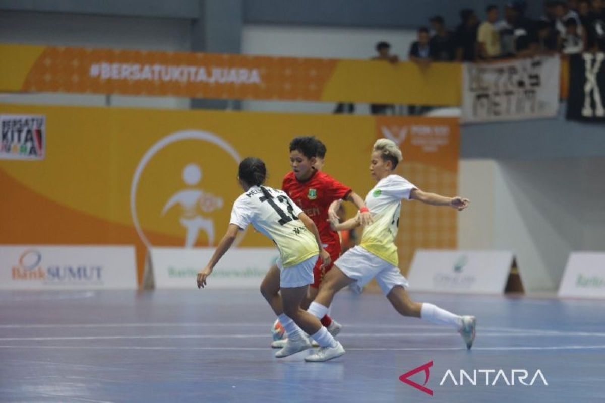 PON 2024 - Tim futsal putri Banten imbangi putri Kaltim 3-3