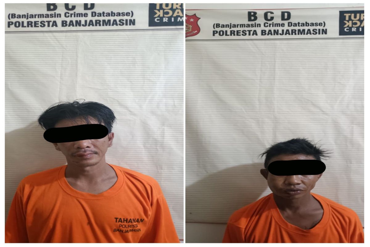 Dua pencuri telepon seluler beraksi di rumah makan Banjarmasin