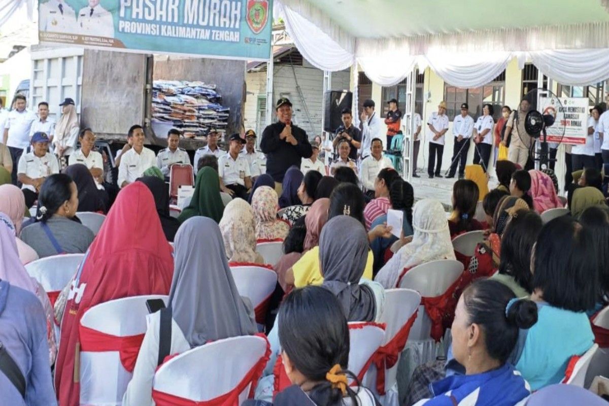 Kalteng gelar Pasar Murah Berkah bantu penuhi kebutuhan masyarakat