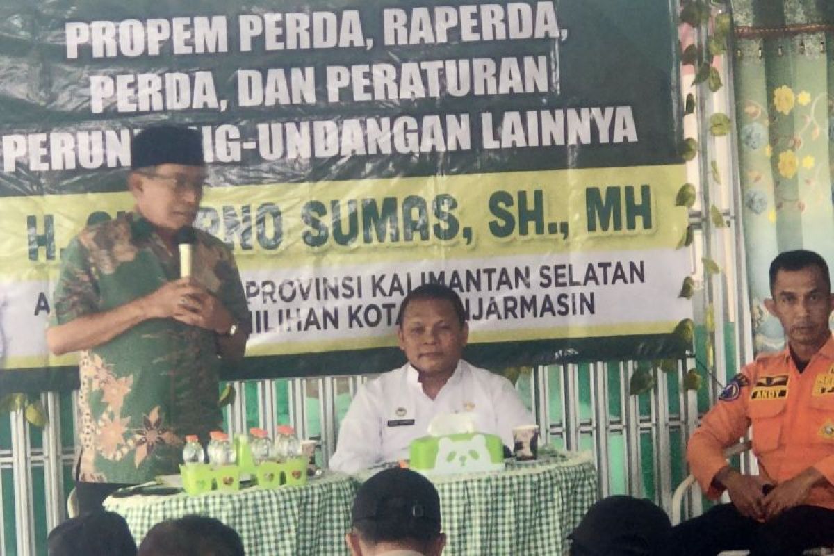 Anggota DPRD Kalsel Suripno inginkan warga terhindar bencana