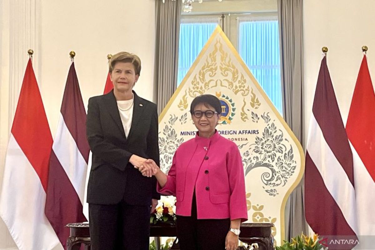 Menlu RI bahas penguatan hubungan bilateral dengan Latvia