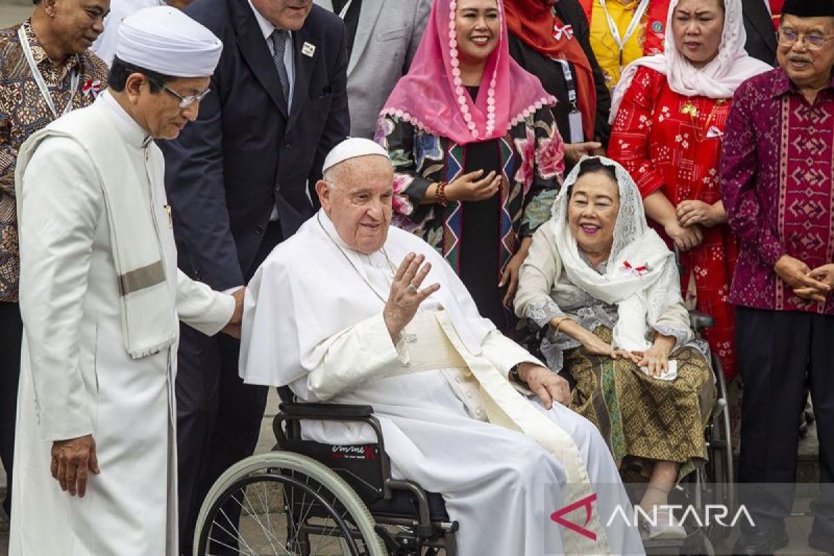 Paus Fransiskus sampaikan dua pesan utama untuk masyarakat Indonesia