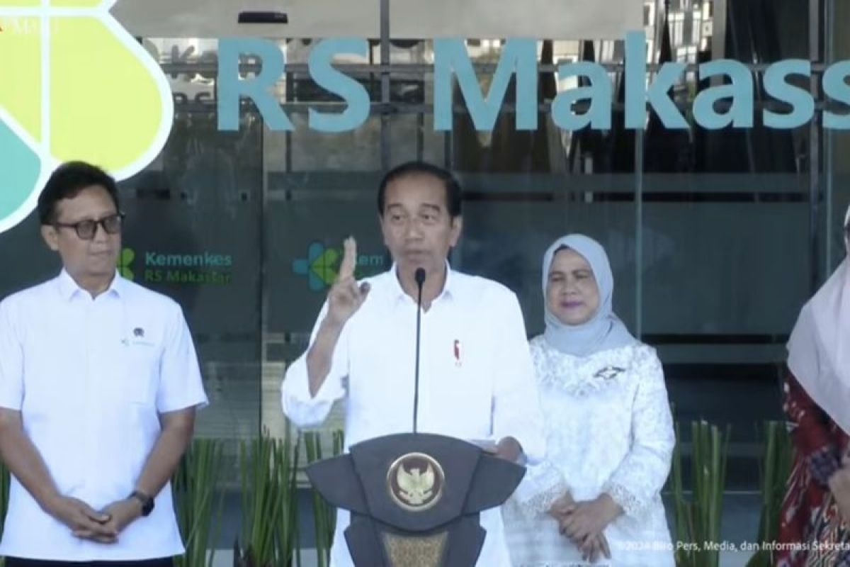 Jokowi luncurkan RS terbesar di Makassar cegah berobat ke luar negeri