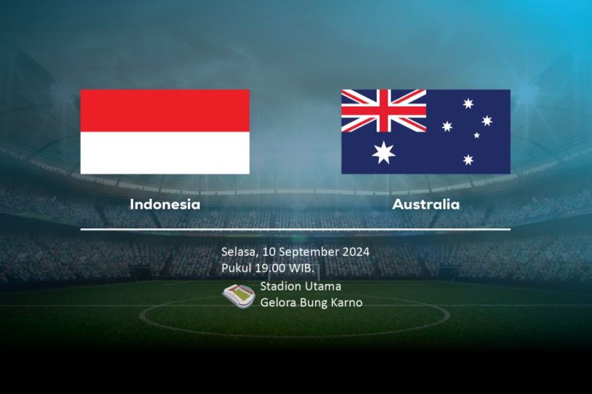 Jadwal Indonesia vs Australia Kualifikasi Piala Dunia 2026