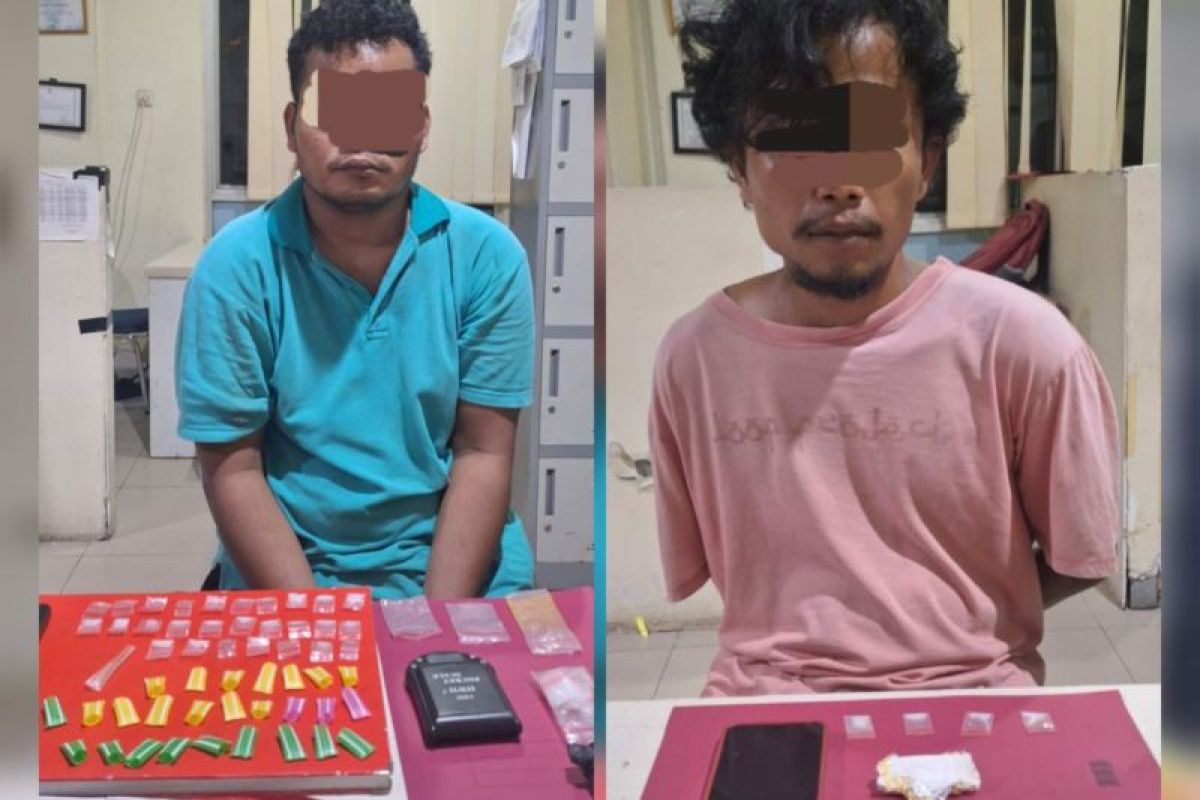 Simpan puluhan paket kecil sabu di rumah, dua pria diringkus timSatresnarkoba Polresta Pangkalpinang