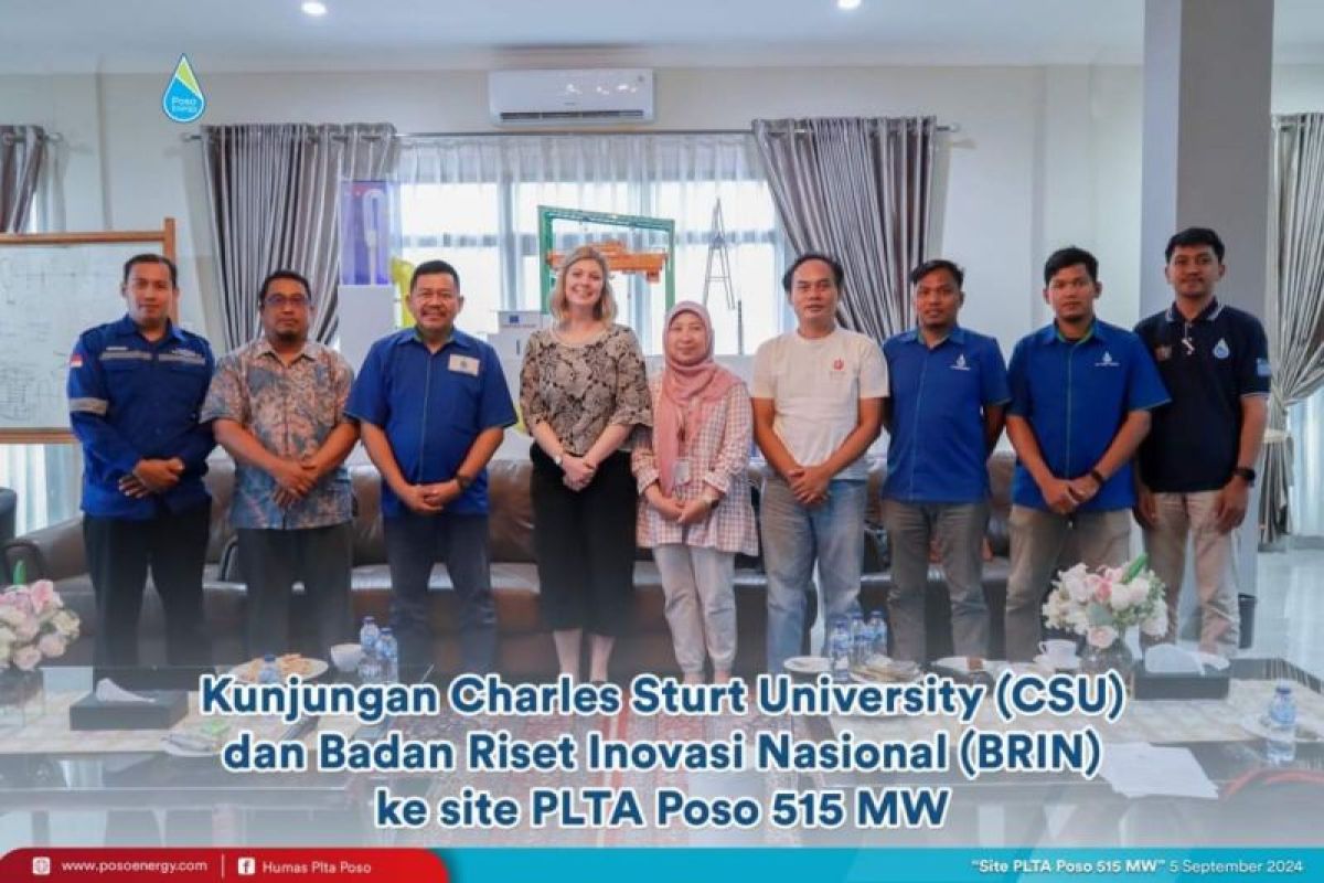 PT Poso Energy terima kunjungan dari BRIN dan CSU Australia