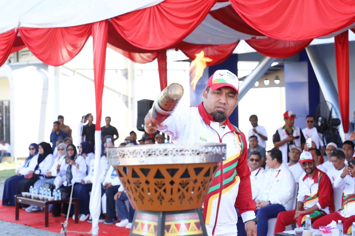 Pj Bupati Aceh Besar: Kirab obor api PON jadi simbol semangat sportivitas