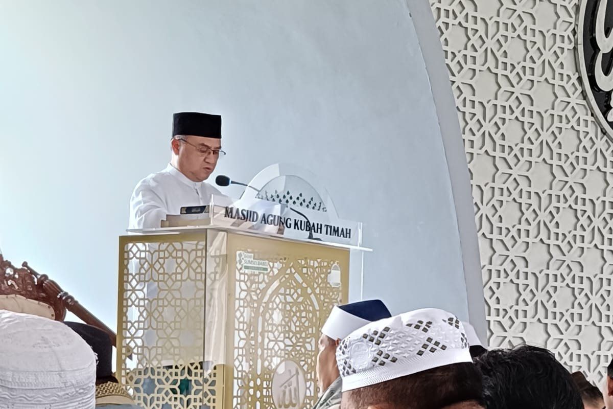 Memasuki Bulan Maulid, Erzaldi jadi khotib shalat Jumat di Masjid Agung Kubah Timah Pangkalpinang