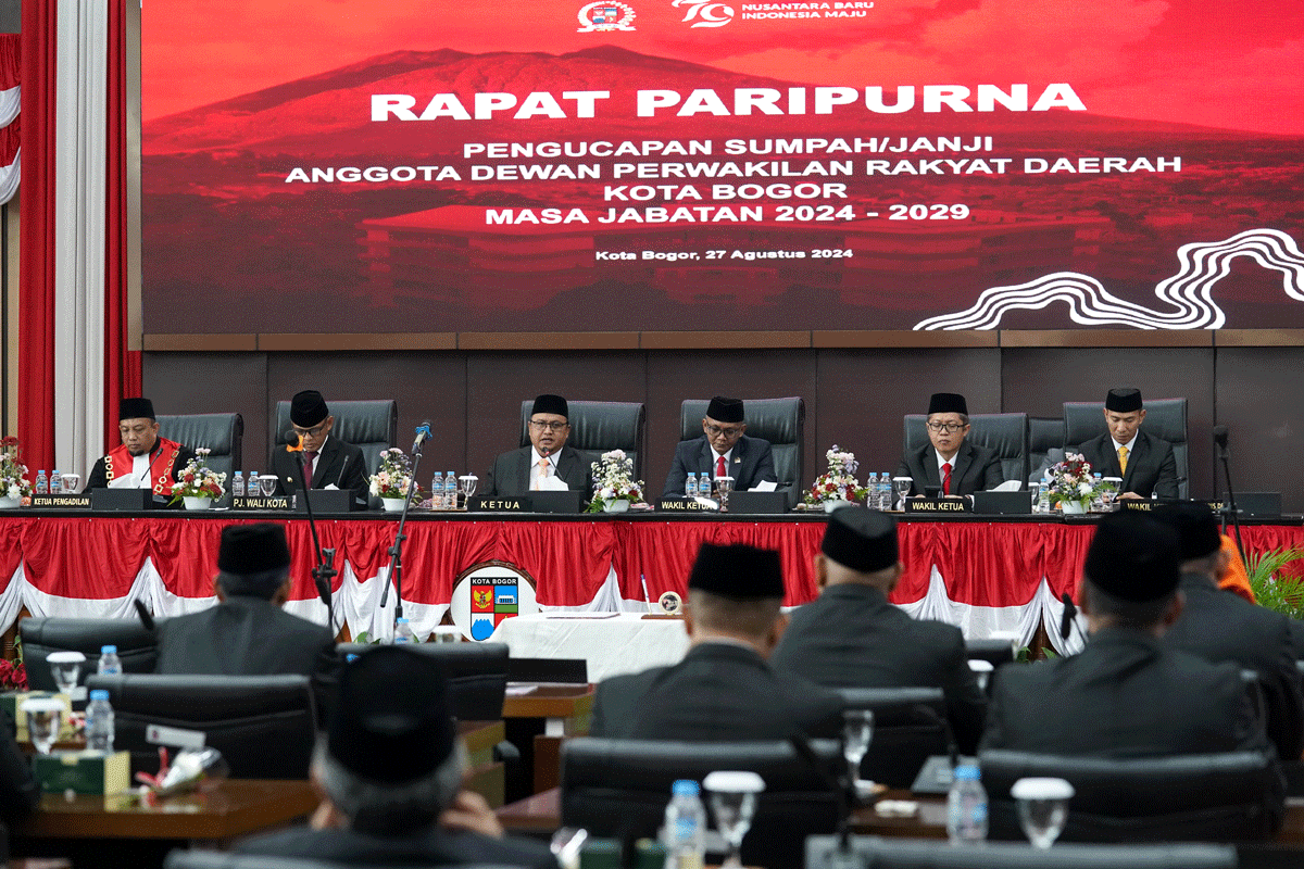 Pelantikan 50 anggota DPRD Kota Bogor periode 2024 - 2029