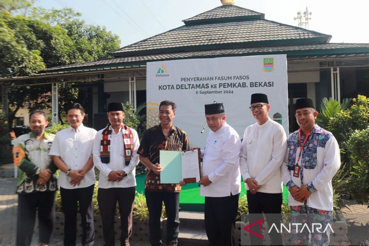 Pemkab Bekasi terima lahan fasos-fasum dari pengembang Kawasan Deltamas