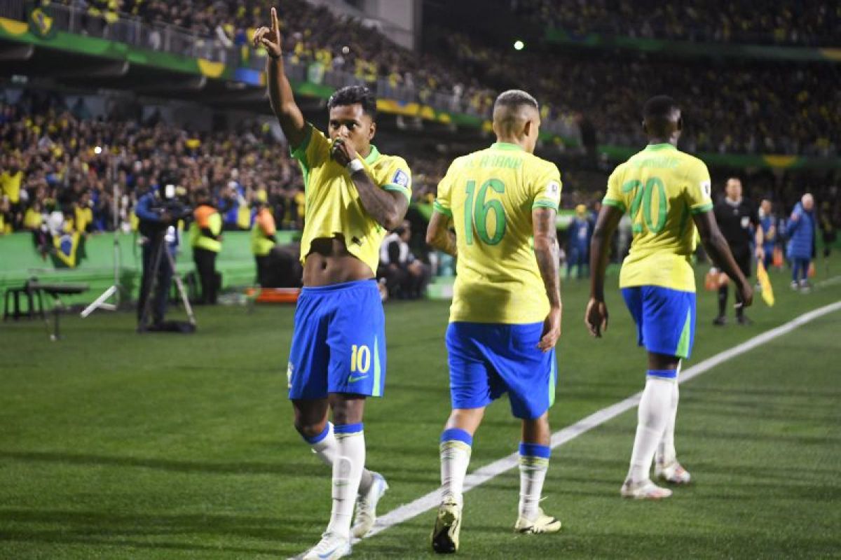 Gol tunggal Rodrygo bawa Brazil tundukkan Ekuador 1-0