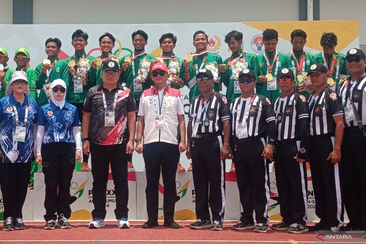 Drum Band Jatim sumbang satu emas dari LBJP 400 meter putra