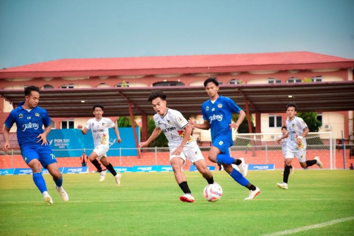 Sepak Bola - Tim Sulteng kalahkan Jateng 2-1 di grup B PON 2024