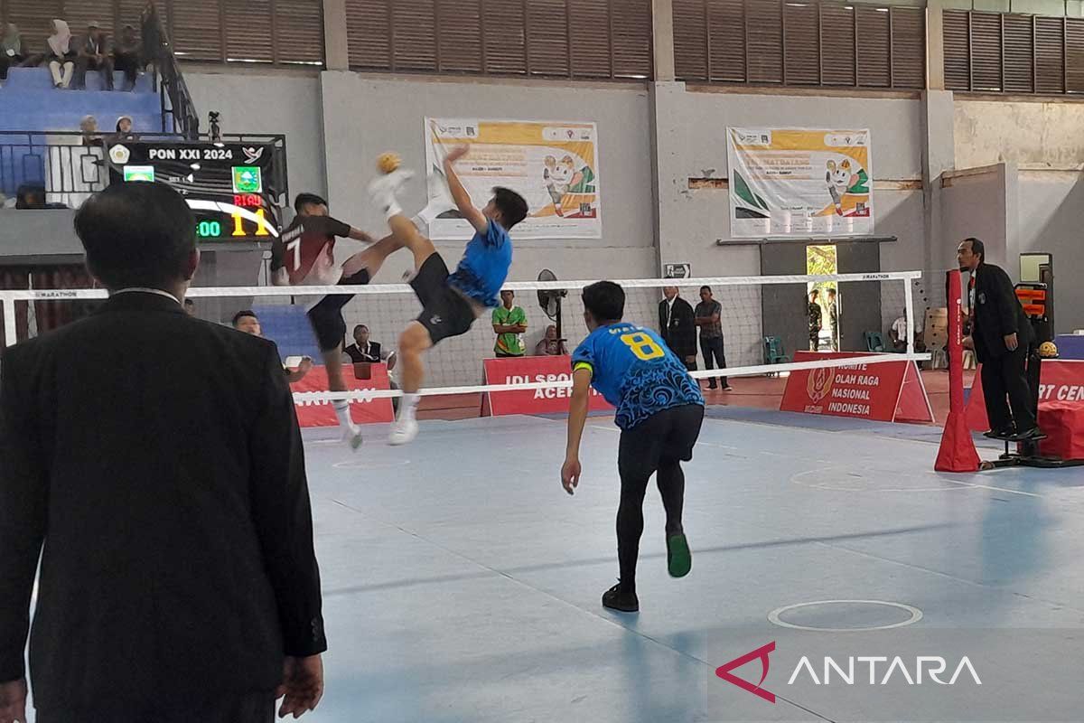 PON 2024 - Riau dan Banten melaju ke semifinal sepak takraw