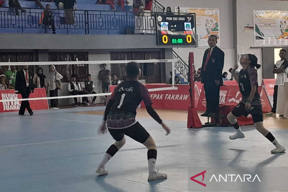 Aceh dan Jambi lolos final sepak takraw putri PON XXI 