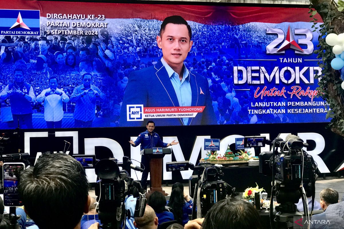 HUT Ke-23 Partai Demokrat, AHY tegaskan tegak lurus dengan ajaran para pendiri