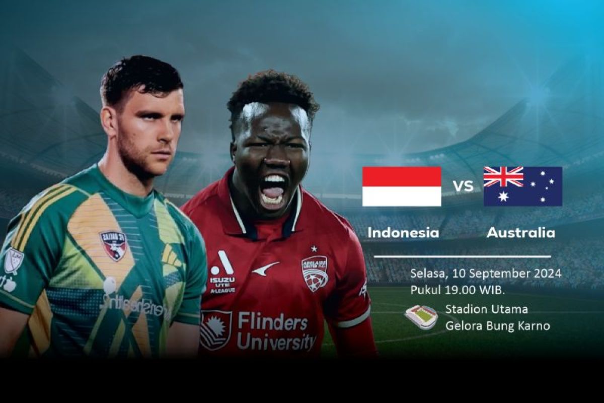 Prediksi Indonesia vs Australia, skor, head to head, dan susunan pemain