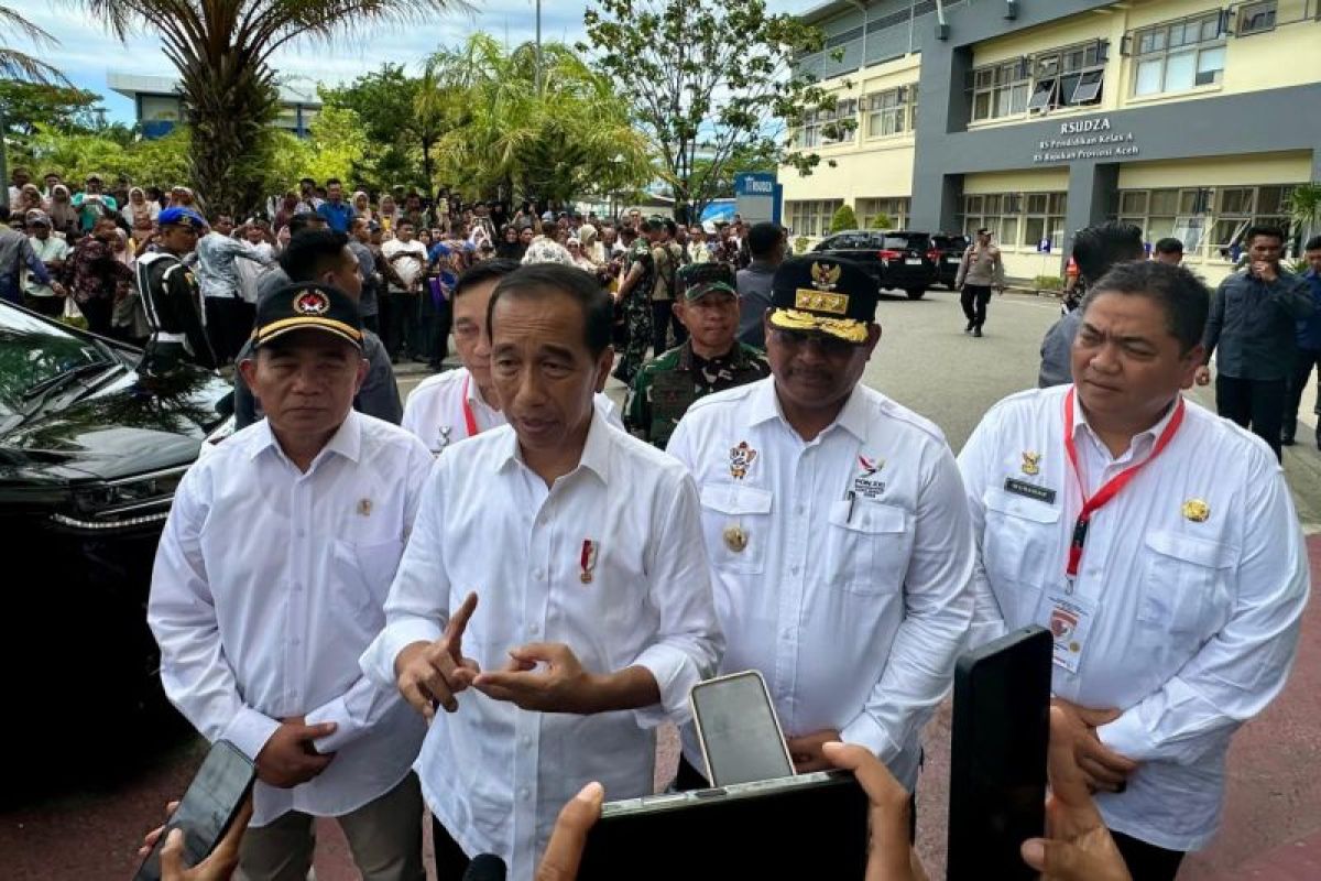 Presiden Jokowi nilai RSUDZA Aceh masih kekurangan tempat tidur pasien