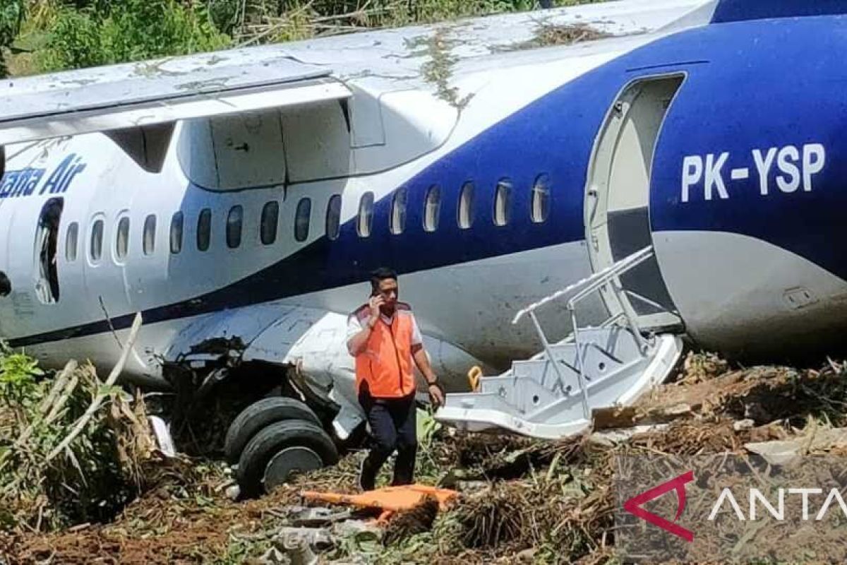 Trigana Air tergelincir di Bandara Kamanap Serui, 42 penumpang selamat
