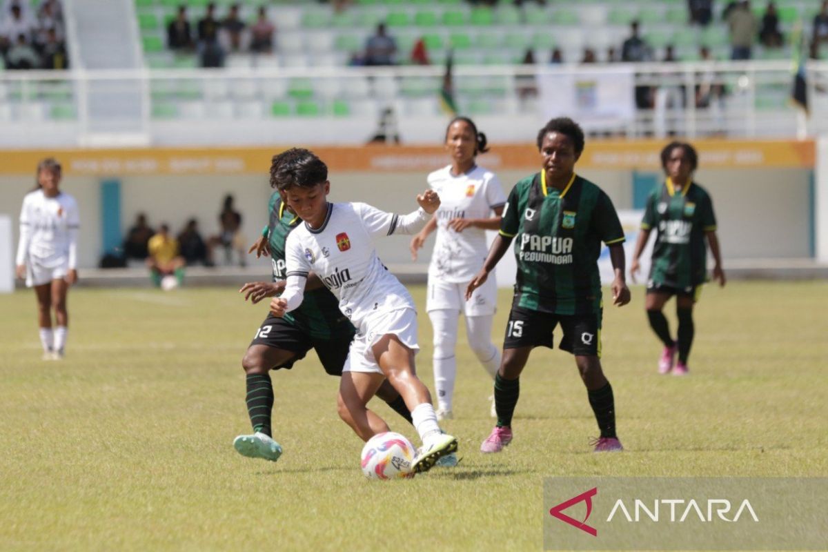 Tim Papua Pegunungan ke semifinal sepak bola putri PON 2024