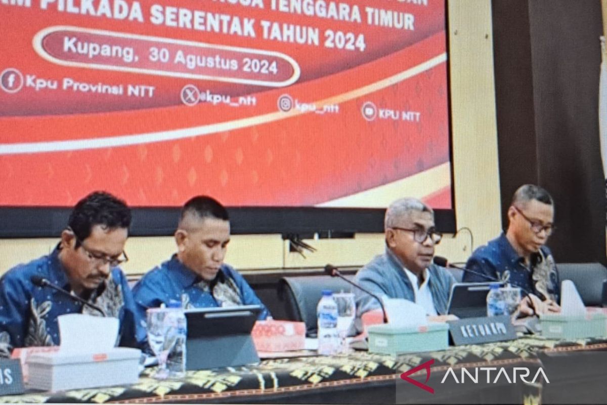 Syarat tiga bakal pasangan calon Gubernur/Wagub di NTT sudah lengkap