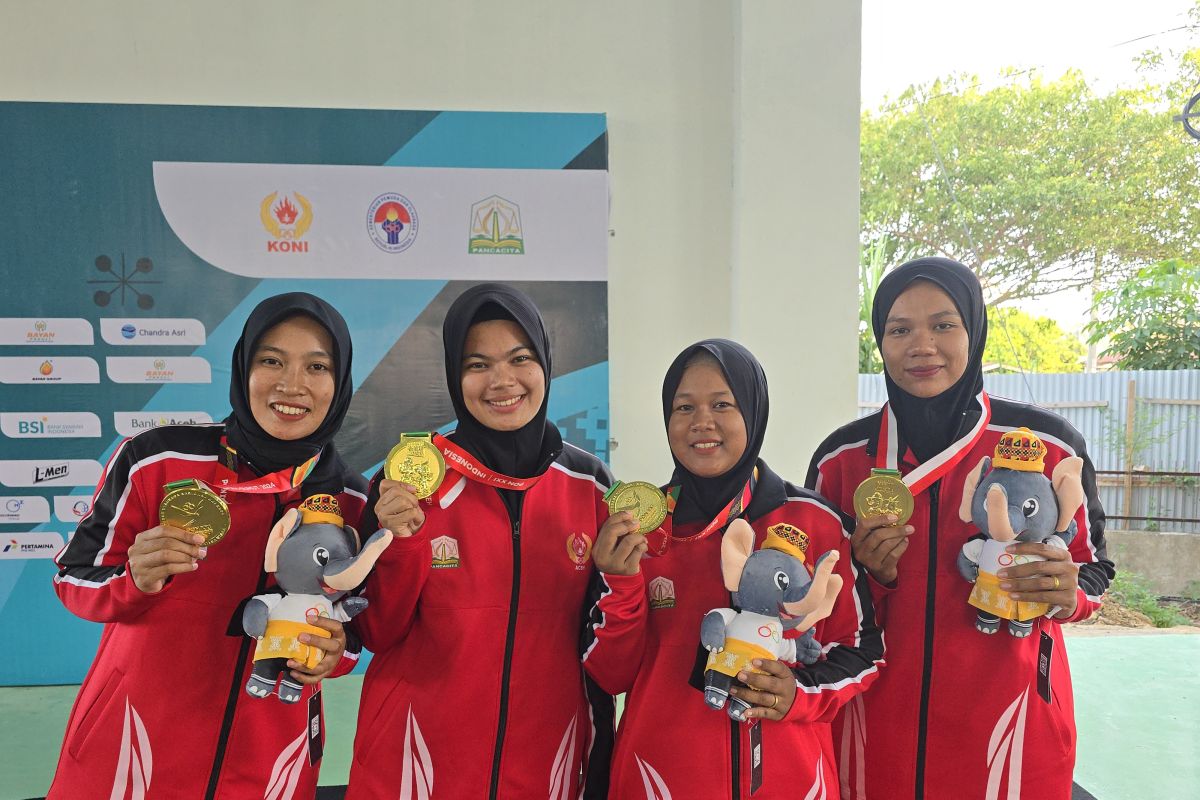 Tim petanque beregu putri Aceh sabet medali emas di PON 2024