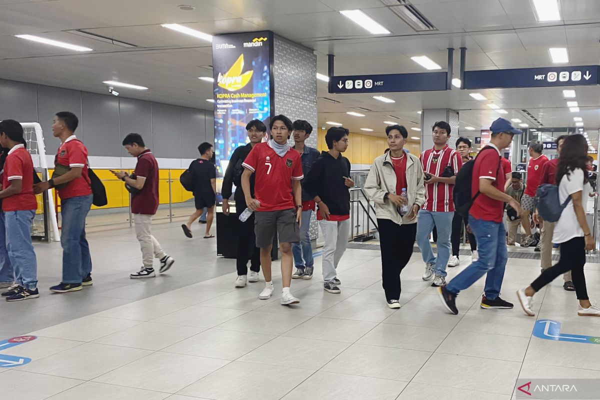 Sambut pendukung Timnas Indonesia, MRT Jakarta putar "Indonesia Raya"