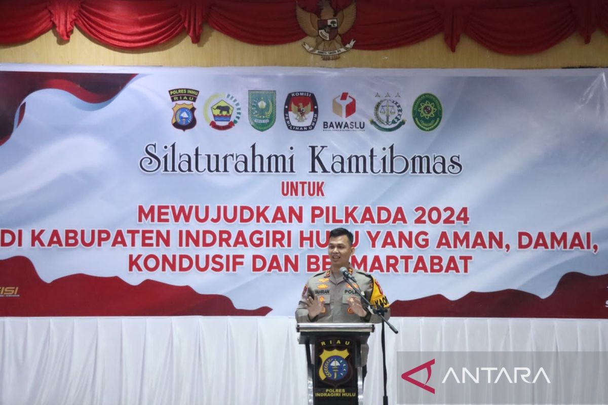 Ciptakan Pilkada damai, Polres Inhu silaturahmi kamtibmas