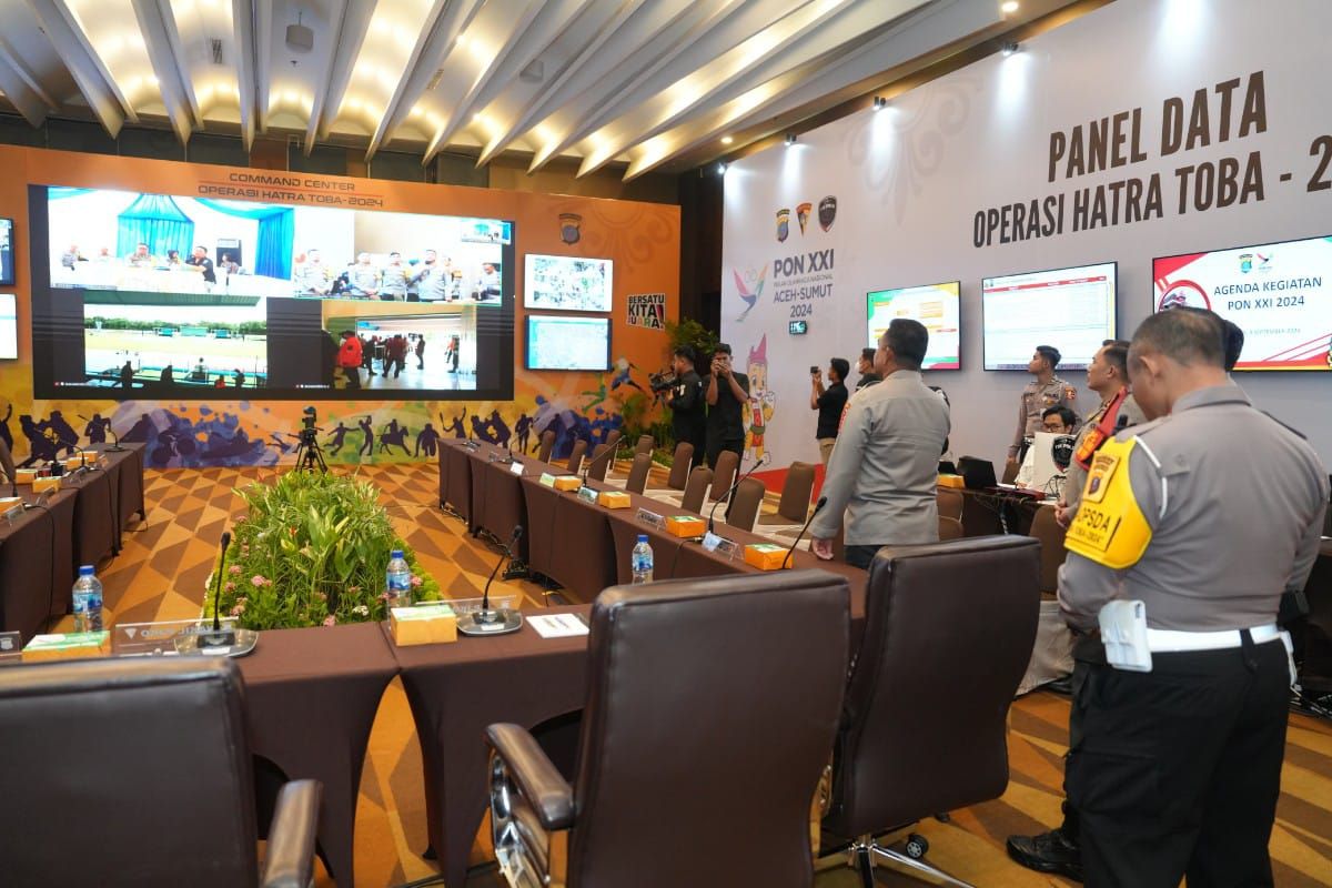 Command Center Polda Sumut miliki fasilitas modern pengamanan PON XXI 2024