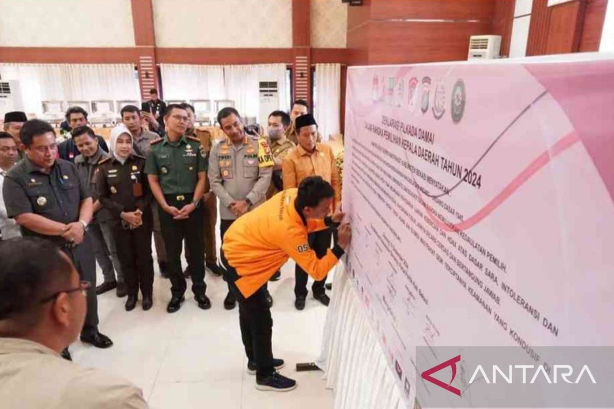 Polres Metro Bekasi gelar deklarasi damai kawal Pilkada 2024 aman dan kondusif