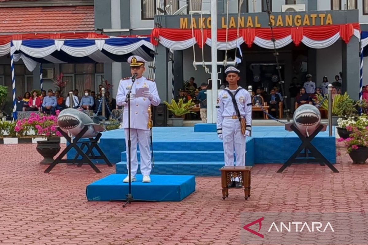 Lanal Sangatta perkuat sinergi dengan masyarakat  sambut HUT TNI AL