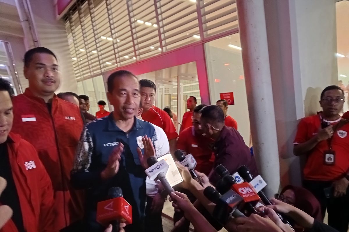 Presiden Jokowi bersyukur Timnas Indonesia tahan imbang Australia